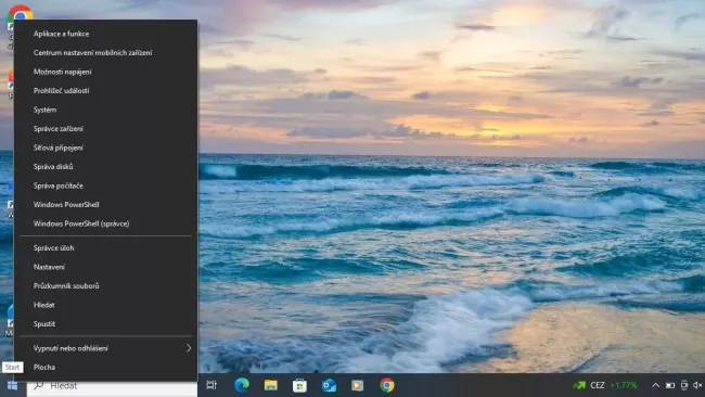 Poweruser menu ve Windows 10