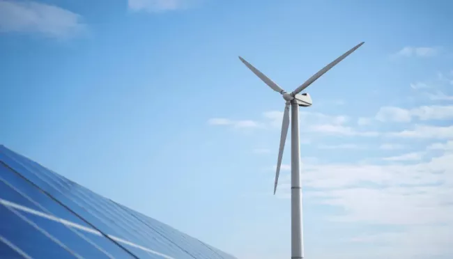 Elektřina z větru a Slunce