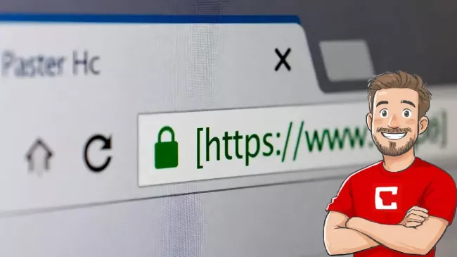 Detail na adresní řádek prohlížeče s prefixem HTTPS