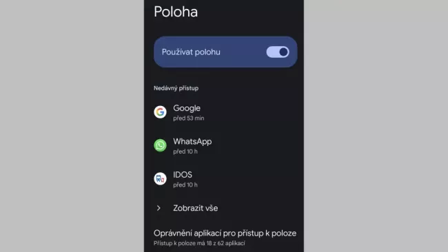 Oprávnění aplikací