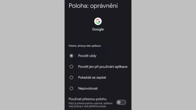 Oprávnění aplikací
