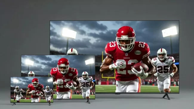 Různé velikosti úhlopříček televizorů