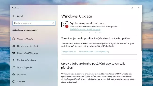Služba Windows Update ve Windows 10