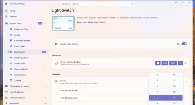 Prostředí nástroje LightSwitch