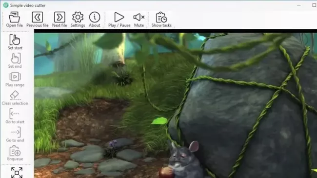 Prostředí programu Simple Video Cutter