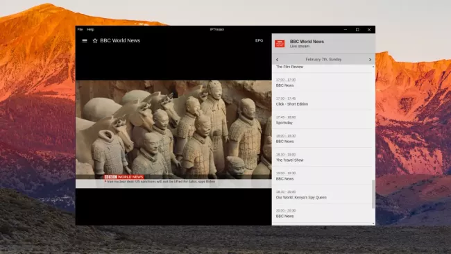 Kanál BBC World News v prostředí Free TV