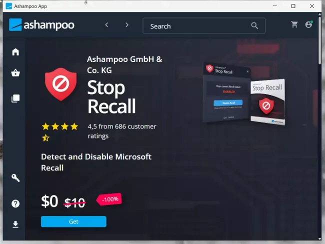 Ashampoo Stop Recall 