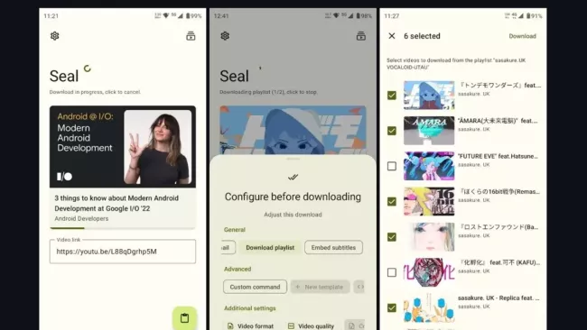 Prostředí aplikace Seal