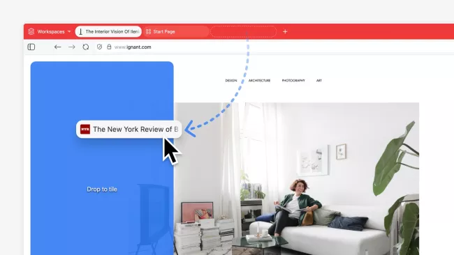 Nové možnosti uspořádání karet v prohlížeči Vivaldi