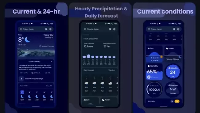 Prostředí aplikace Wheater Master