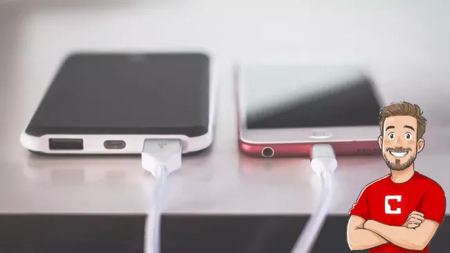 Dva smartphony se nabíjejí vedle sebe