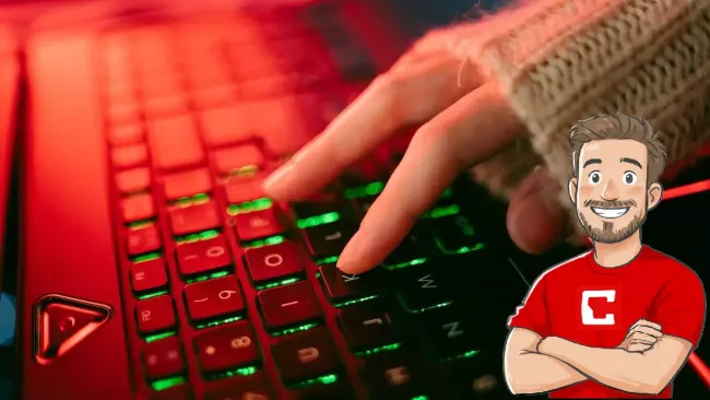 Uživatelka používá klávesové zkratky pro ovládání Windows