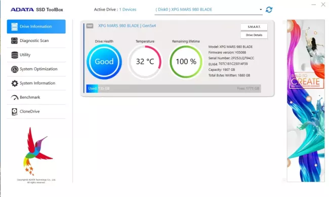 XPG Mars 980 Blade 2TB