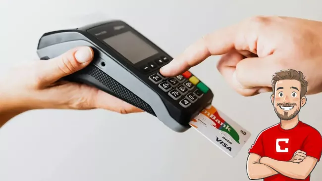 Placení kartou na mobilním terminálu