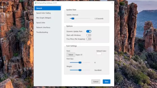 Program NetSpeedTray