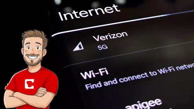 Detail na stavové informace o Wi-Fi na displeji smartphonu