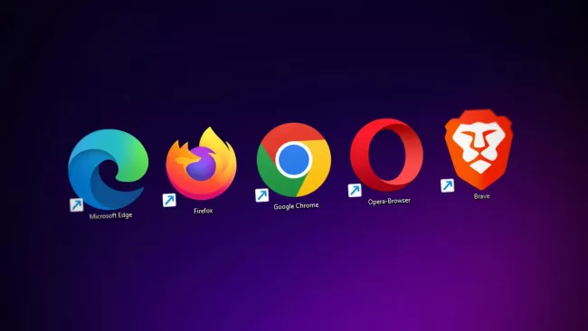 Loga nejrozšířenějších internetových prohlížečů