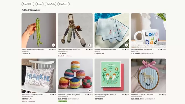 Prodejní tržiště Etsy