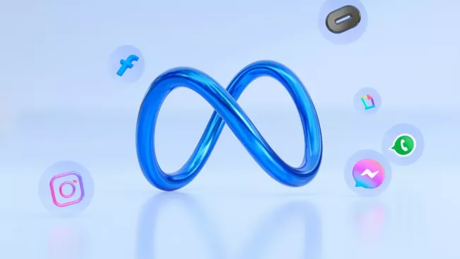 Logo Meta AI a dalších online aplikací