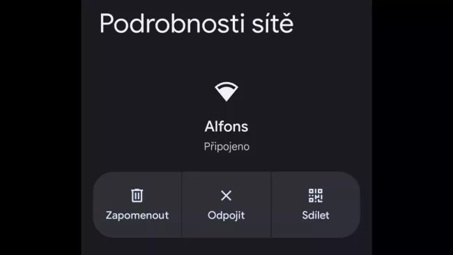 Vygenerování přístupu k Wi-Fi v prostředí Androidu
