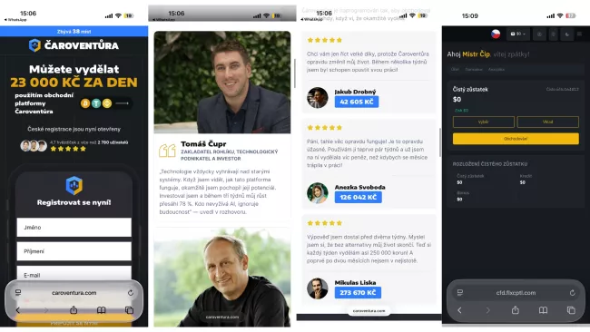 Podvod s investicemi Čaroventůra