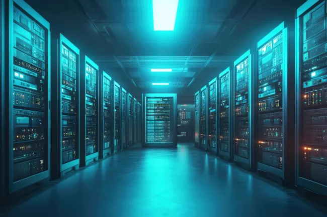 AI ilustrace datového centra