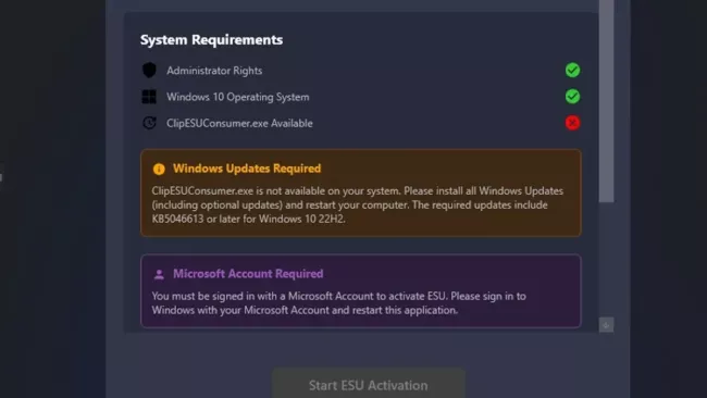 Ashampoo Windows 10 ESU Login⁠