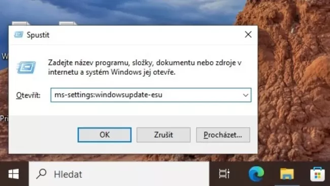 Windows 10 / Spustit