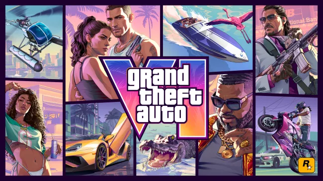 Obal GTA 6 navazuje na tradiční stylizaci známou z předchozí her celé série.