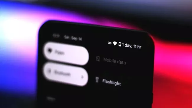 Symbol klíče ve stavové liště Androidu