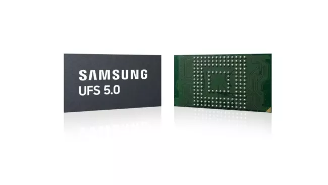 Nový paměťový čip Samsung UFS 5.0