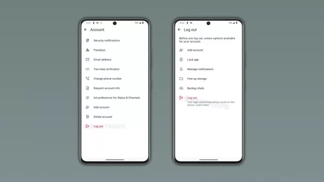 Nová funkce pro odhlášení z aplikace WhatsApp