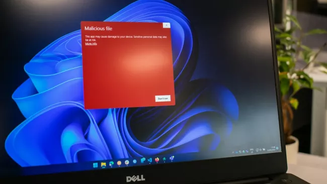 Varování virového skeneru ve Windows