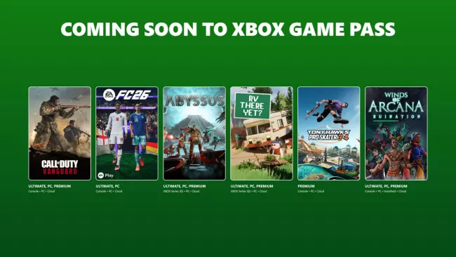 Hry vycházející v rámci XBOX Game Pass červen 2026.