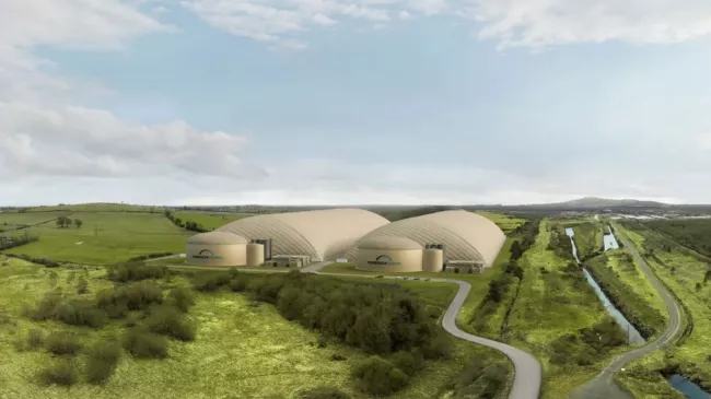 Vizualizace CO2 baterie firmy Energy Dome.