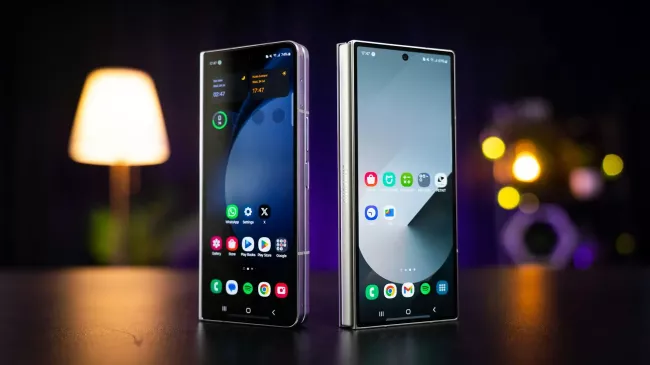 Dva skládací modely smartphonů Samsung