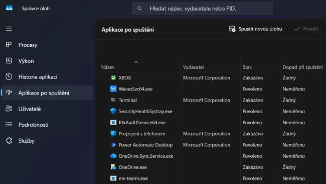 Správce úloh ve Windows 11
