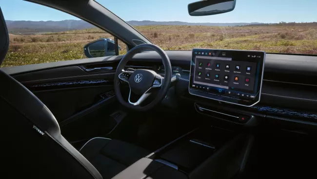 Interiér vozu Volkswagen ID.7 Tourer.