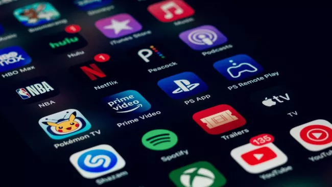 Domovská obrazovka Androidu se mnoha funkcemi