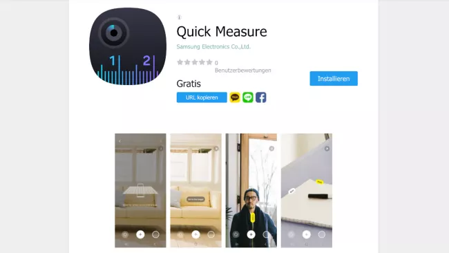 Aplikace Samsung Quick Measure