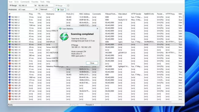 Angry IP Scanner