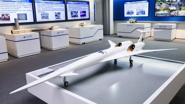 Model nadzvukového letounu v měřítku 1:18