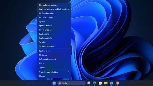 Poweruser menu ve Windows 11