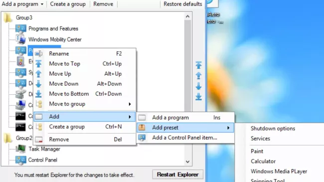 Win+X Menu Editor