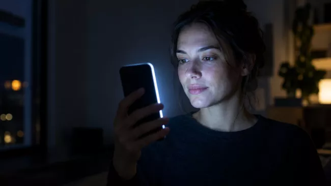 Odemykání telefonu pomocí obličeje.