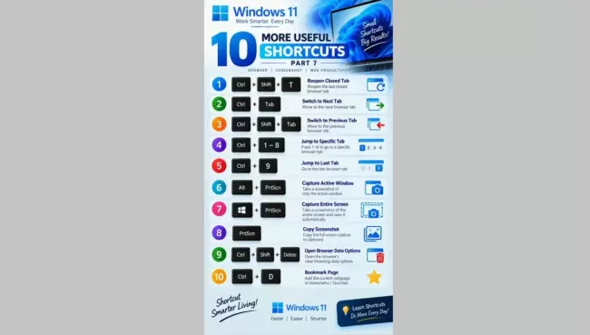 Klávesové zkratky pro Windows