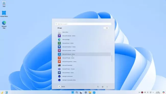 Winux Start Menu