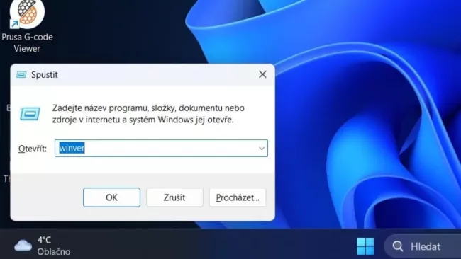 Zjištění verze instalovaného Windows