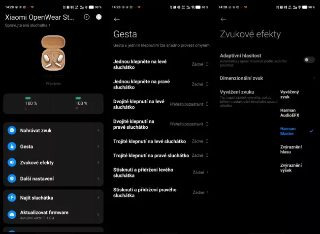 Aplikace Xiaomi Earbuds