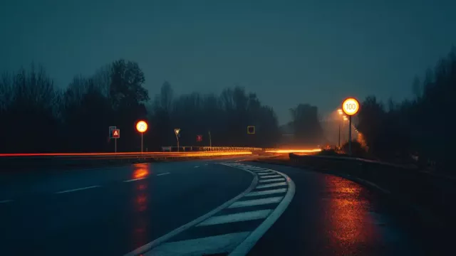 Silnice osvětlení